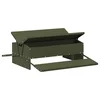 Feeder s nogom za piliće Maslinasto zelena 75 x 53 x 20,5 cm