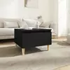 Vidaxl vidaXL Stranska mizica, črna, 50x46x35 cm, material na osnovi lesa