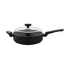 NOIS Tradicionalna ponev s pokrovom Salto Silver 28 cm z nelepljivo prevleko NOIS
