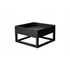 Vrtno kurišče 600x600 mm jeklo 4 mm loft črne barve