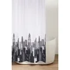 Tuš zavesa 180x200cm, poliester, zeleni listi - Bela z vzorcem - 180x200 cm - Aqualine - 24 - Tkanina - 2000 - Tuš zavesa - 1800 - 14