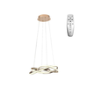 LED prigušiva luster na sajli LED/65W/230V 3000-6500K zlatni + daljinski upravljač