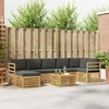 Set vanjskih sofa 8 pcs Bijela i antracit 59 x 59 x 37 cm