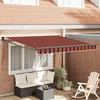 Tenda na uvlačenje narančasto-smeđa 3,5x2,5 m tkanina/aluminij