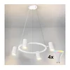 Brilagi - LED RGBW prigušiva viseći luster na sajli SELE 4xGU10/6,5W/230V bela