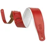 Levys Amped Leather Red/White Pas za kitaro