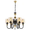 Opviq Luster Av-4161-6E, 100 cm, Crno-zlatne boje