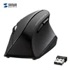 SANWA Vertikalni Bluetooth miš, 1600 DPI, Crni