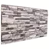 Zidne panele 10 pcs Tamno siva i svijetlo siva 100 x 50 cm