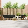 Set vanjskih sofa 7 kom. Bijela i crna