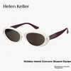 Helen Keller Unisex naočare za sunce, Belo-braon