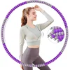 shumee Hula HOP pena za hujšanje, športna, fitnes, vijolično-siva, 1,2 kg, 85 cm