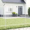 Vrtna Ograda BOXTEL 2 pcs 3,4 x 1,5 m Čelik s prahom Bijelo