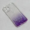 Maska za telefon Heart Glitter za iPhone 13 Pro Max 6.7 providno-ljubičasta