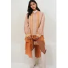 Trend Alaçati Stili Bluza nude / oranžna