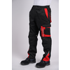 Laki Industry premium Radne pantalone Crno-crvene