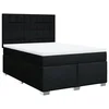 Vidaxl Box spring posteljni z vzmetnico črn 140x190 cm blago