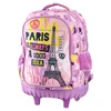Sazio Neo Ranac sa točkićima za devojčice Paris Smile Urban, 44 x 31 x 18 cm, Lavanda