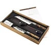 FORGED VG10 Set japonskih nožev Bunka v leseni škatli, 40 mm, dolžina: 398 mm