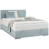 Carryhome POSTELJA Z VZMETNICO 90 cm  x 200 cm , tekstil svetlo modra