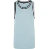 Mens Fishnet Tank Top - Blue