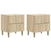 Noćni ormar s ladicama 2 pcs Hrast sonoma 43 x 34,5 x 48 cm