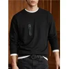 Sinsay - Crewneck duks sa dodatkom pamuka - crno