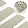 Den Samolepilne preproge za stopnice sisal 15 kosov 65x25 cm