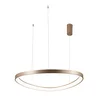 Viokef LED viseča luč Loop, zlata, O 80 cm - Dnevna soba / jedilnica - Sodobni - zlato, belo - Kovina
