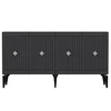 HANAH HOME Komoda Midas Anthracite Silver