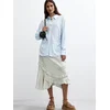 Desigual Bluza svetlo modra/bela