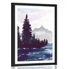 Plakat s paspartujem umetniška pokrajina - 30x45 no frame