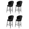 Hanah Home Set 4 barske stolice Fora Crni