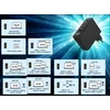 Gembird Punjač TA-UC-PDQC100LCD-01-BK, 4-port, 100W, GaN, USB, Brzi, LCD, Crni
