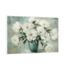 Canvas Slika na platnu Zelena vaza, 45x30cm, Sa ramom, Beli