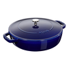 Casserole kozica CHISTERA, 24 cm, temno modra, lito železo, Staub