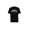 Alpha Industries Majica College 146501 Črna Relaxed Fit