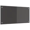 Kuhinjski zid Tamno siva 80 x 40 cm Staklo otporno na udarce