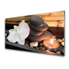 tulup.si Steklena slika Orchid spa sveče 100x50 cm 2 obešalnika