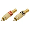 Zlati RCA cinch kabel (črn)