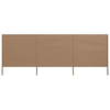 vidaXL 3-panelni vetrobran tkanina 400x80 cm taupe