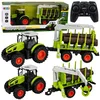 Traktor Zdalnie Sterowany RC z Przyczepą Leśną i Chwytakiem Do Drewna 1:24