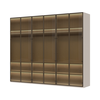 JELA Plakar sa aluminijumskim ramom P6A-6AL - Kolekcija Opera - Kašmir mat lak/AL Ram kašmir - 277x226x60cm