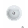 Milo Granitna sudopera Essence, o90, O51cm, Magnesia white sifon