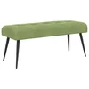 Vidaxl Klop s gumbnim oblazinjenjem Svetlo zelena 110 x 40 x 46 cm