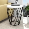 Hanah home Klub sto Sofya 46x57x46cm Belo-Crni