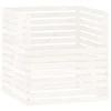 Vidaxl Kompostnik bel 100x100x102 cm trdna borovina
