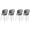 Hanah Home Set barskih stolica Fora, 4 komada, Sivo-beli