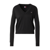 Tommy Jeans Pulover ESSENTIAL črna