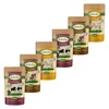 6 x 150 g Lukullus Naturkost Mini Mix Adult v vrečkah - Govedina & puran / divjačina & kunec/ perutnina & jagnjetina
